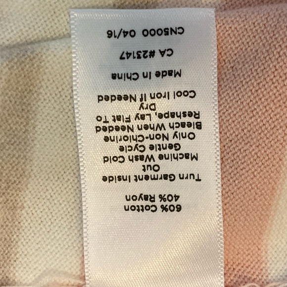 Talbots NWT
LP Cream / Pink Sweater w purple & teal flowers - Picture 2 of 8